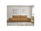 Anakin - Canapé Droit Fixe 3 Places - Tissu Bouclette - 2 Coussins