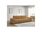 Anakin - Canapé Droit Fixe 3 Places - Tissu Bouclette - 2 Coussins