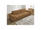 Anakin - Canapé Droit Fixe 3 Places - Tissu Bouclette - 2 Coussins