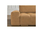 Anakin - Canapé Droit Fixe 3 Places - Tissu Bouclette - 2 Coussins