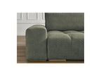Anakin - Canapé Droit Fixe 3 Places - Tissu Bouclette - 2 Coussins