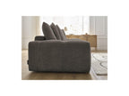 Anakin - Canapé Droit Fixe 3 Places - Tissu Bouclette - 6 Coussins
