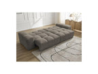Anakin - Canapé Droit Convertible Coffre - Tissu Bouclette - 2 Coussins