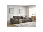 Anakin - Canapé Droit Convertible Coffre - Tissu Bouclette - 2 Coussins