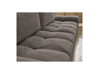 Anakin - Canapé Droit Convertible Coffre - Tissu Bouclette - 2 Coussins
