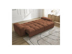 Anakin - Canapé Droit Convertible Coffre - Tissu Bouclette - 2 Coussins