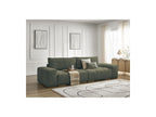 Anakin - Canapé Droit Convertible Coffre - Tissu Bouclette - 2 Coussins