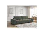 Anakin - Canapé Droit Convertible Coffre - Tissu Bouclette - 2 Coussins