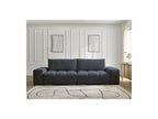 Anakin - Canapé Droit Convertible Coffre - Tissu Bouclette - 2 Coussins