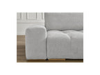 Anakin - Canapé Droit Convertible Coffre - Tissu Bouclette - 2 Coussins