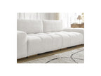 Anakin - Canapé Droit Convertible Coffre - Tissu Bouclette - 2 Coussins