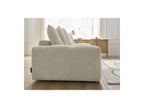 Anakin - Canapé Droit Convertible Coffre - Tissu Bouclette - 6 Coussins