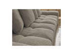 Anakin - Canapé Droit Convertible Coffre - Tissu Bouclette - 6 Coussins