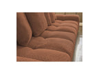 Anakin - Canapé Droit Convertible Coffre - Tissu Bouclette - 6 Coussins