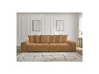 Anakin - Canapé Droit Convertible Coffre - Tissu Bouclette - 6 Coussins