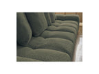 Anakin - Canapé Droit Convertible Coffre - Tissu Bouclette - 6 Coussins