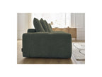 Anakin - Canapé Droit Convertible Coffre - Tissu Bouclette - 6 Coussins