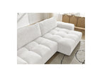 Anakin - Canapé D'Angle Convertible Réversible Coffre - Tissu Bouclette - 2 Coussins