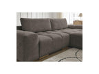 Anakin - Canapé D'Angle Convertible Réversible Coffre - Tissu Bouclette - 2 Coussins