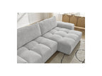 Anakin - Canapé D'Angle Convertible Réversible Coffre - Tissu Bouclette - 2 Coussins