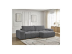 Anakin - Canapé D'Angle Convertible Réversible Coffre - Tissu Bouclette - 2 Coussins