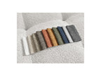 Anakin - Canapé D'Angle Convertible Réversible Coffre - Tissu Bouclette - 6 Coussins