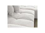 Anakin - Canapé D'Angle Convertible Réversible Coffre - Tissu Bouclette - 6 Coussins