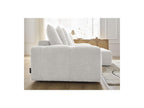 Anakin - Canapé D'Angle Convertible Réversible Coffre - Tissu Bouclette - 6 Coussins
