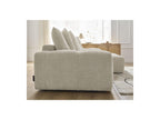 Anakin - Canapé D'Angle Convertible Réversible Coffre - Tissu Bouclette - 6 Coussins
