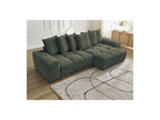 Anakin - Canapé D'Angle Convertible Réversible Coffre - Tissu Bouclette - 6 Coussins