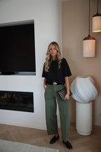 Pantalon Velours Elly - Kaki