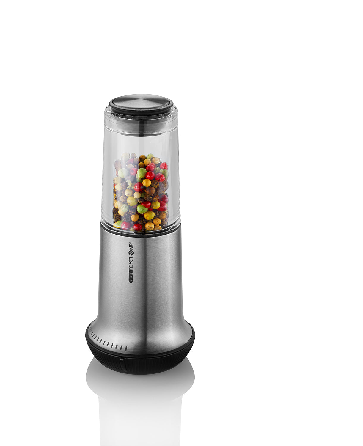 X-Plosion® - Moulin À Sel Ou À Poivre - 15cm - Noir/Argent