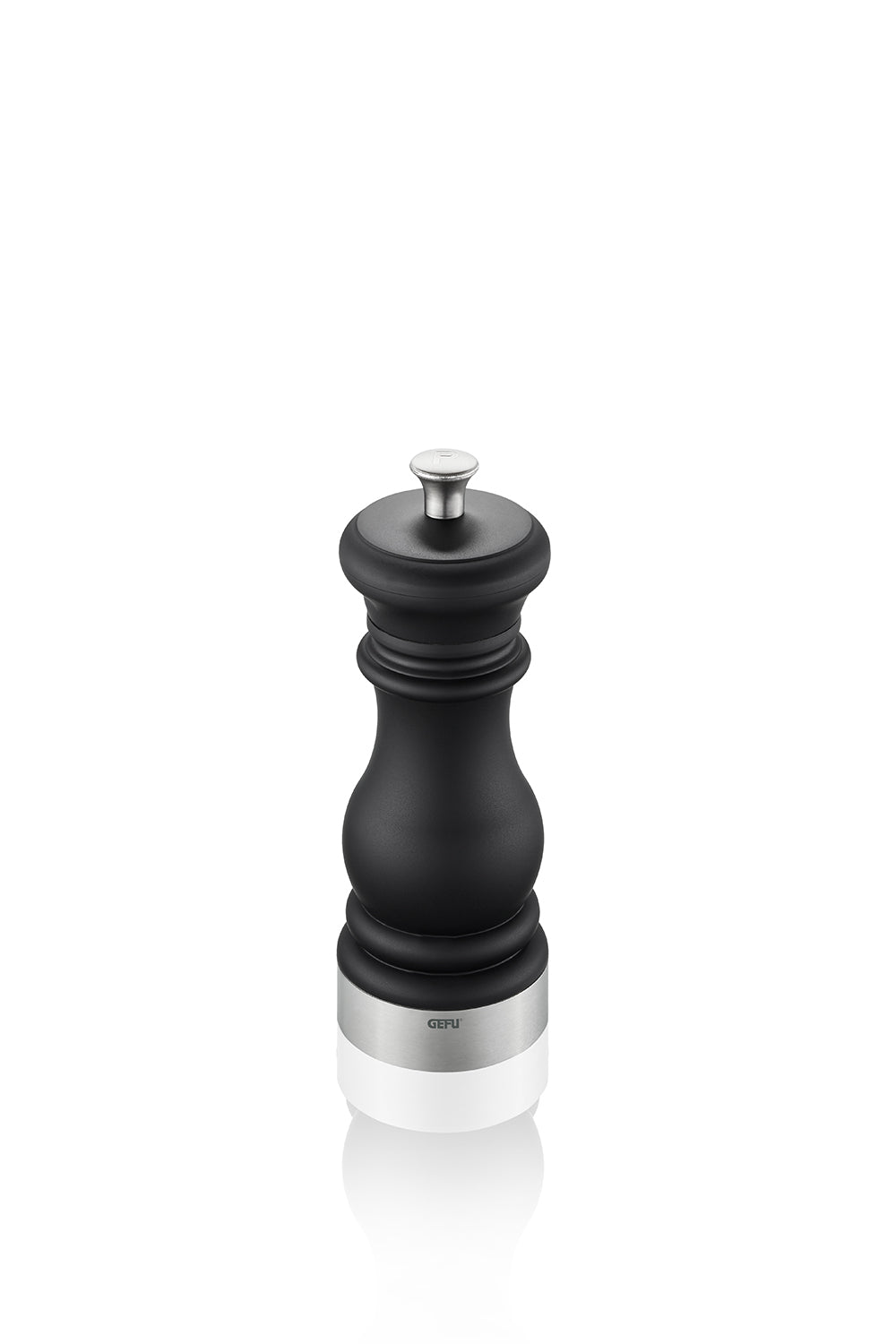Flavio® - Moulin À Sel Ou À Poivre - 17cm - Noir/Argent