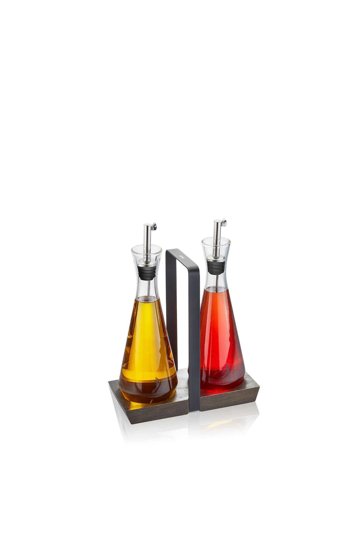 X-Plosion® - Set De Distributeurs À Vinaigre Et À Huile - Noir/Argent