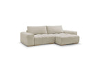 Anakin - Canapé D'Angle Réversible Convertible Coffre - Tissu Texturé - 2 Coussins