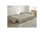 Anakin - Canapé D'Angle Réversible Convertible Coffre - Tissu Texturé - 2 Coussins