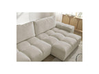 Anakin - Canapé D'Angle Réversible Convertible Coffre - Tissu Texturé - 2 Coussins