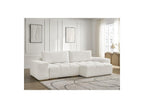 Anakin - Canapé D'Angle Réversible Convertible Coffre - Tissu Texturé - 2 Coussins