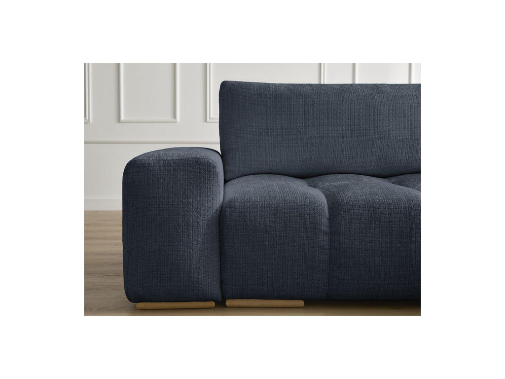 Anakin - Canapé D'Angle Réversible Convertible Coffre - Tissu Texturé - 2 Coussins