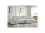 Anakin - Canapé D'Angle Réversible Convertible Coffre - Tissu Texturé - 2 Coussins
