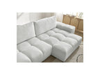 Anakin - Canapé D'Angle Réversible Convertible Coffre - Tissu Texturé - 2 Coussins