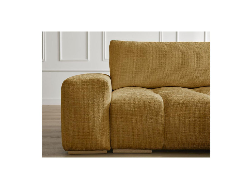 Anakin - Canapé D'Angle Réversible Convertible Coffre - Tissu Texturé - 2 Coussins