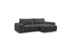 Anakin - Canapé D'Angle Réversible Convertible Coffre - Tissu Texturé - 2 Coussins