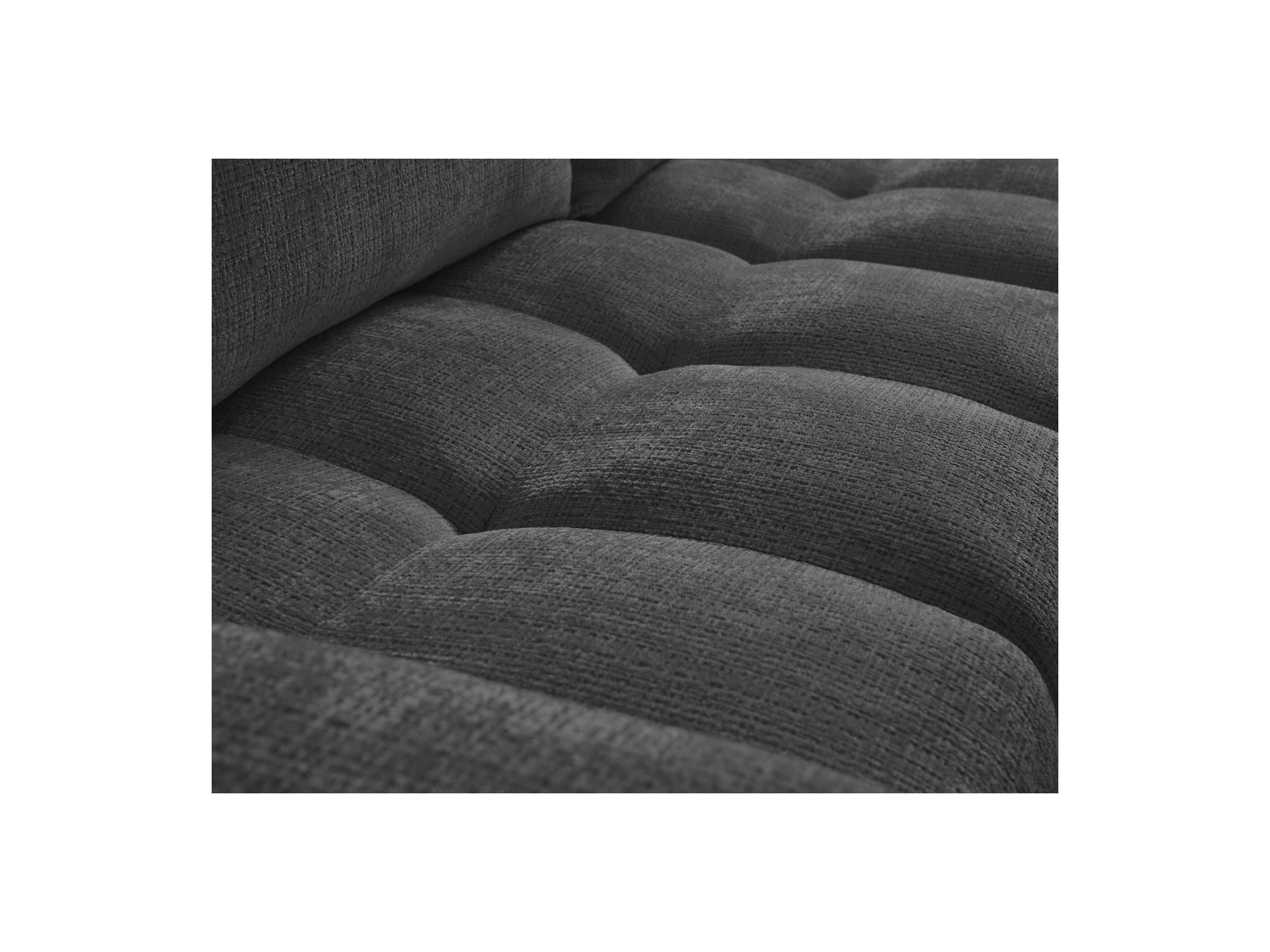 Anakin - Canapé D'Angle Réversible Convertible Coffre - Tissu Texturé - 2 Coussins