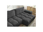 Anakin - Canapé D'Angle Réversible Convertible Coffre - Tissu Texturé - 2 Coussins