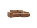 Anakin - Canapé D'Angle Réversible Convertible Coffre - Tissu Texturé - 2 Coussins