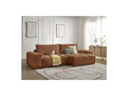 Anakin - Canapé D'Angle Réversible Convertible Coffre - Tissu Texturé - 2 Coussins