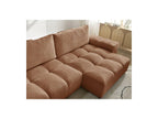 Anakin - Canapé D'Angle Réversible Convertible Coffre - Tissu Texturé - 2 Coussins