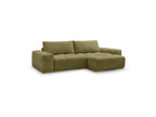 Anakin - Canapé D'Angle Réversible Convertible Coffre - Tissu Texturé - 2 Coussins