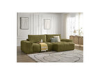 Anakin - Canapé D'Angle Réversible Convertible Coffre - Tissu Texturé - 2 Coussins